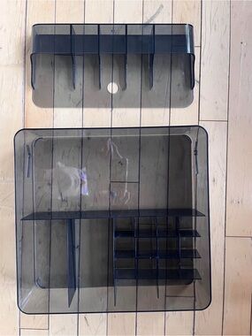 Smoky Gray Multi-Compartment Desk Organizer - Staples